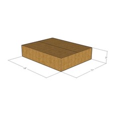 75 14x11x3 Kraft Brown Corrugated Shipping Boxes 32 ECT Single-Wall New
