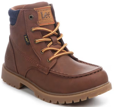Lee Waylon K Lace Up Youth Boys Brown Casual Boots