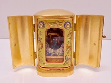 VTG Zushi Buddhist Goddess Dakini Travel Shrine Altar Mini Japan