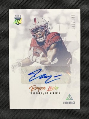 2019 Panini Luminance #RI-BL Bryce Love Cardinal Rookie Ink Gold RC AUTO /149