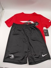 3BRAND Nike 2 Piece Short Sleeve Shirt  Short Sets Kids L 12-13yrs 147-163CM