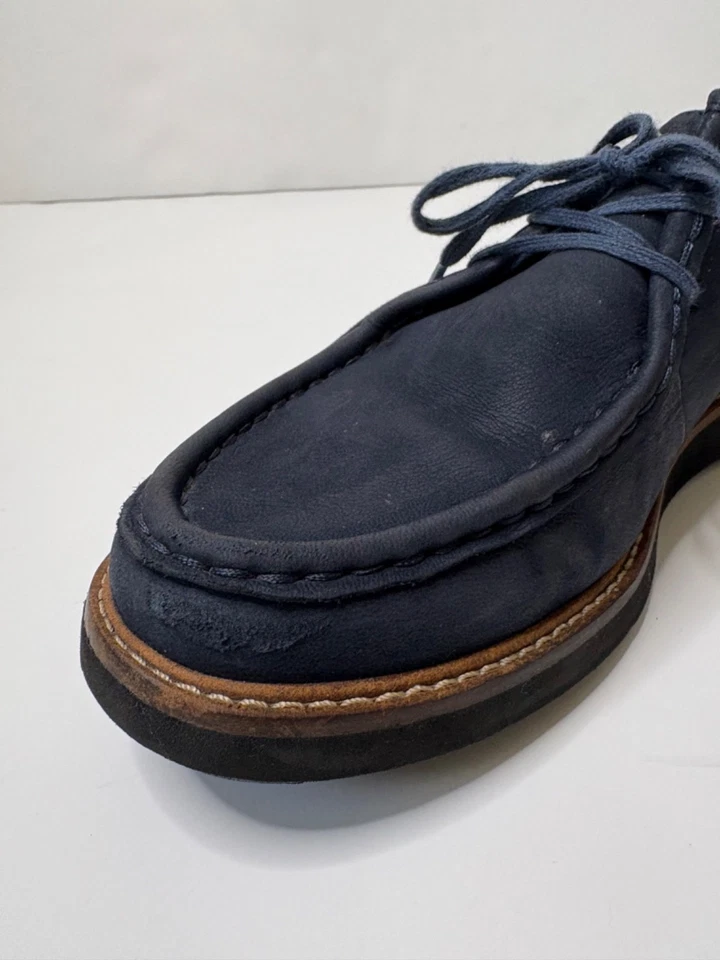 Clarks Oxfords Glick Bayview Zapatos de Cuero Nobuck Azul Marino 7 Negocios Informales Foto 4 de 4