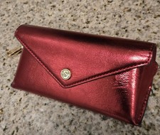 Michael Kors Metallic Red Sunglasses Case - Very Nice, Some Defects, No Lanyard