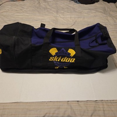 RARE Vintage SKI-DOO Rotax Power Snowmobile Gear Large Duffle Bag.