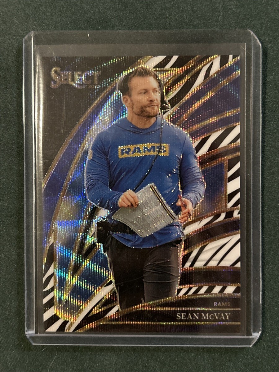 man rays カード 2025 Panini Select Sean McVay Zebra Prizm Club Level | eBay