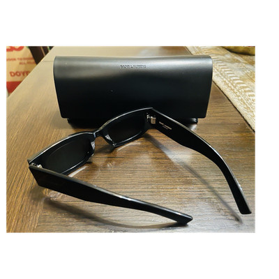 Saint Laurent Paris Womens Rectangle Sunglasses Black UV400 145mm SLAQ02