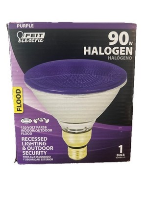 Feit Electric PAR38 Halogen Flood Light Bulb 90W Purple 120V Indoor Outdoor
