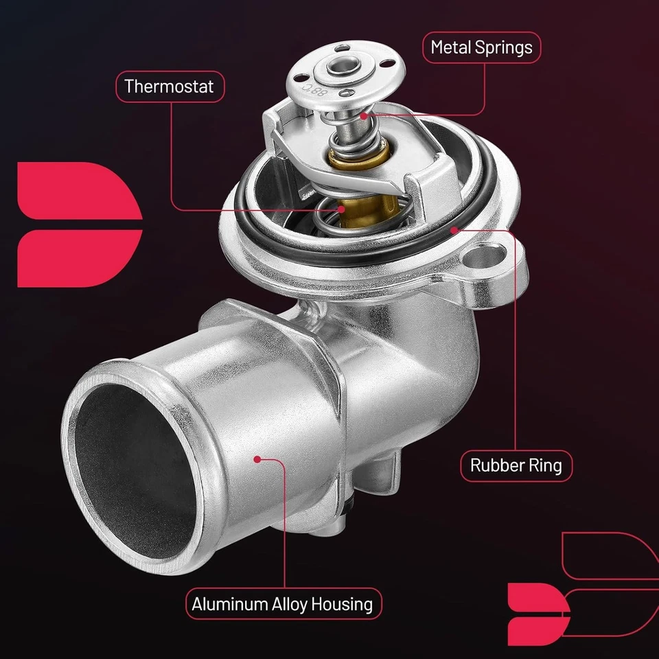 Engine Coolant Thermostat Housing Assembly Fits 2021-2022 Jeep Gladiator 3.0L - Image 2 of 4