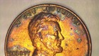 1952 D Lincoln Wheat Cent with Natural Rainbow Toning (A791) — photo 4
