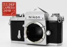 Exc 4 Nikon F Eyelevel Finder 35mm SLR Film Camera Silver Body From Japan