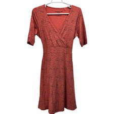 Taod&Co Cue Wrap Cafe Dress Orange Small