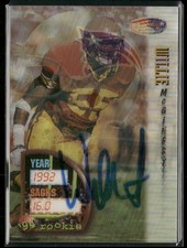1994 Sportflix Willie Mcginest Auto New England Patriots #160