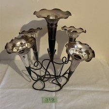Vintage Five-branch Epergne Table Centre Piece Silver Plated