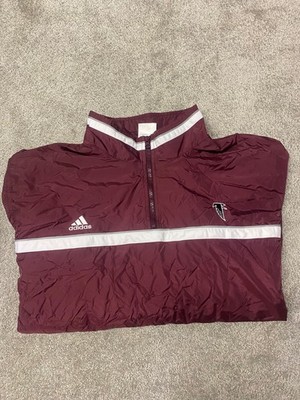 Adidas Retro Regenjacke Weinrot / Bordeaux 2XL Vintage Windbreaker Oldschool