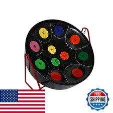 Panland Miniature Steelpan Steel Drum 12 Inch Diameter 11 Notes Instructional