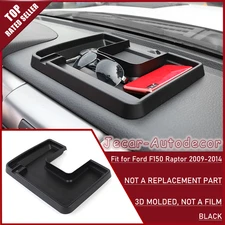 Center Console Dash Storage Box Tray Organizer For Ford F150 Raptor 09-14 Black