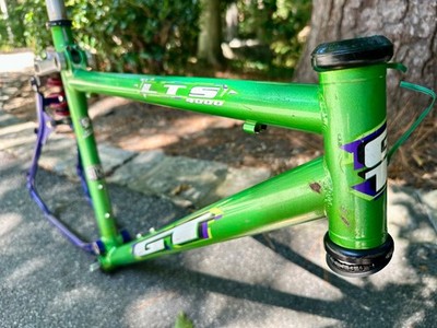 GT LTS 4000 ALL TERRAIN 4130 CR-MO FRAME GREEN PURPLE ROCKSHOX