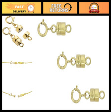 14K Gold-Filled 3 Pack Magnetic Clasp Converter for Necklaces, Anklets, Bracelet