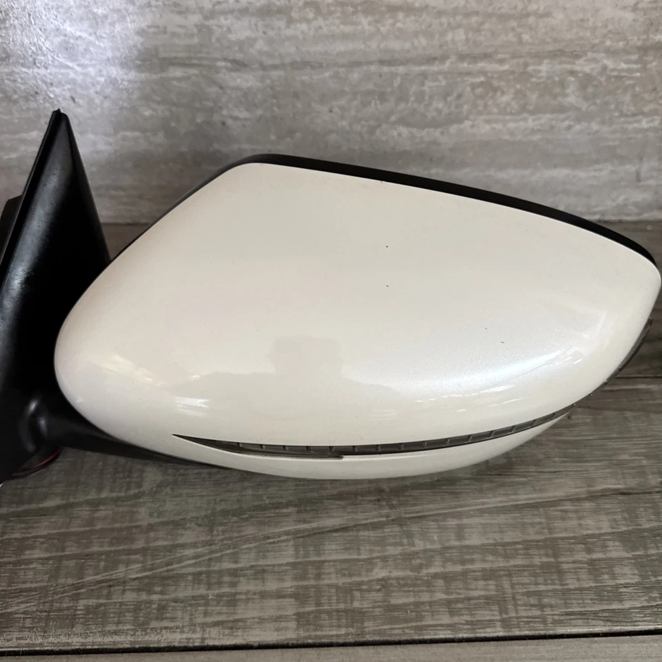 ⭐️2014 2015 2016 2017 2018 2019 Espejo puerta conductor izquierdo blanco Nissan Rogue Foto 3 de 4