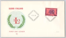 Helsinki, Finland ILO First Day Cover, 0.40 stamp, 1969