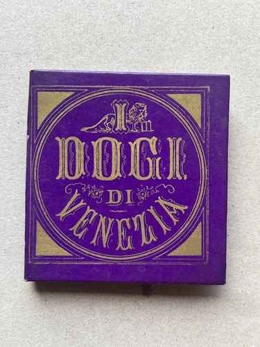 O.) Booklet 6x6cm tourist memory of Venice I Dogi late '800 Coen Publisher