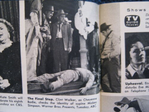 Guía de TV del 23 de junio de 1956 (JAYNE MANSFIELD/ROY ROGERS/TRIGGER/CHEYENNE/CLINT WALKER - Imagen 6 de 12