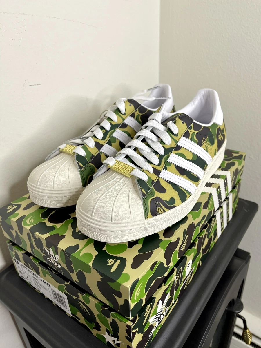 🔥Adidas Bape ABC Camo Green 7.5✓GZ8981🚀Fast Shipping |