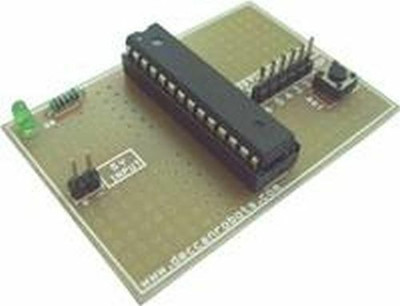 AVR 28-pin DIP Low Cost Prototype Board w ATmega8