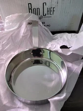 (1) Bon Chef #60033 Small Stainless Steel Mini Saute Serving Pan Heavy Duty NEW 