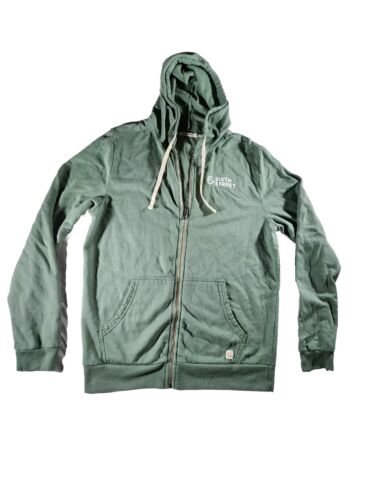 Marine Layer Sixth Street Afternoon Hoodie Full Zip Green Jacket Size Medium  - Picture 1 of 18