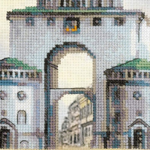 RIOLIS 0048PT CITIES OF RUSSIA VLADIMIR CROSS STITCH PRE-PRINTED BACKGROUND - Picture 4 of 4