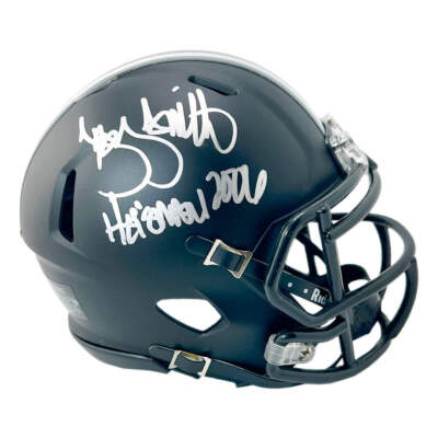 #ad Troy Smith Signed HT 06 Inscription Ohio State Buckeyes Speed Mini Football Helm $67.95