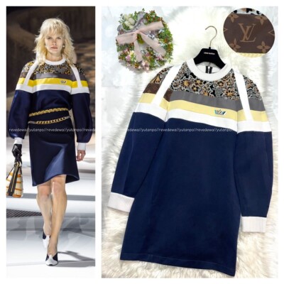 louis vuitton knit dress Monogram Tweed-Effect Knit Dress - Ready-to-Wear