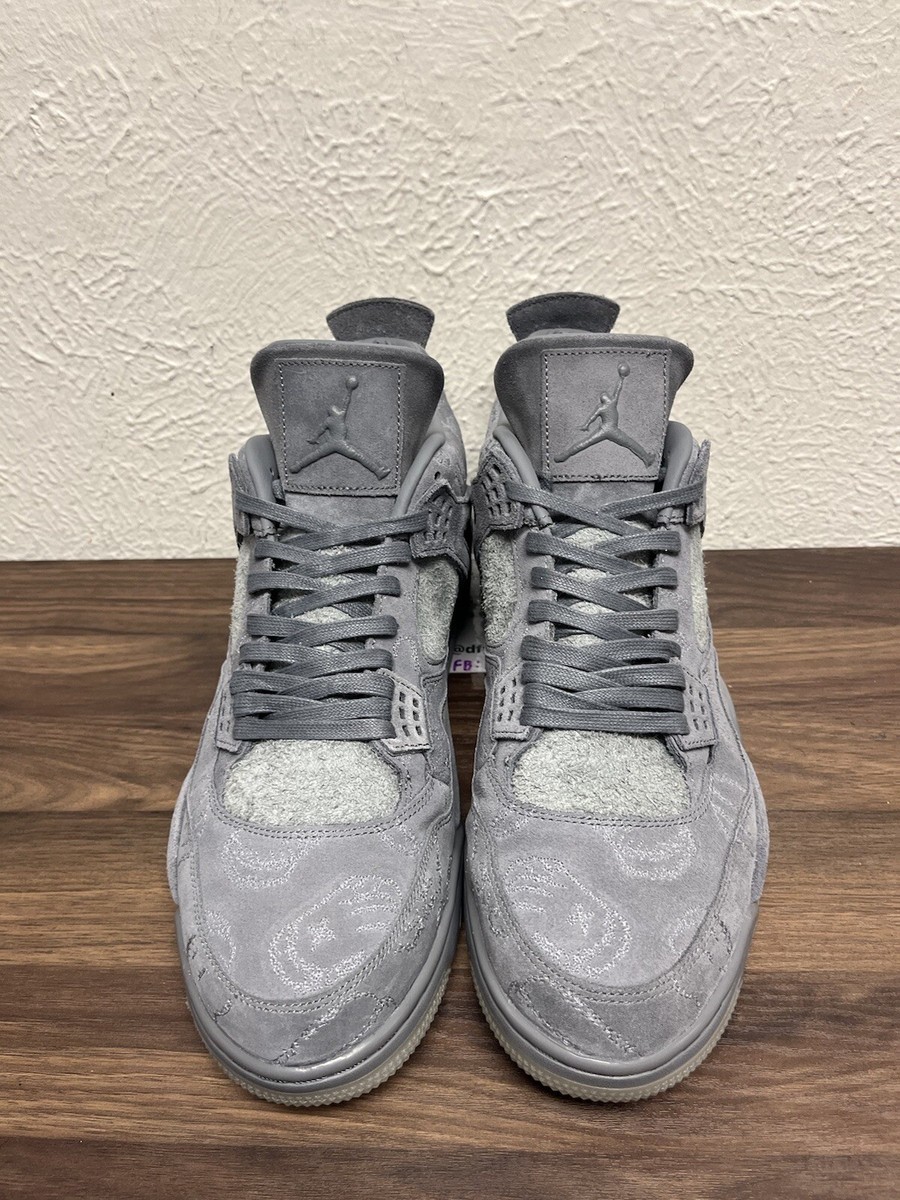 AIR JORDAN 4 RETRO KAWS COOL GREY MEN'S SIZE 14 OG BOX AIR JORDAN 4 RETRO KAWS COOL GREY MEN'S SIZE 14 OG BOX