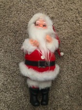 Vintage 1960's Santa Claus Doll Christmas Figure Ornament 10 Inch
