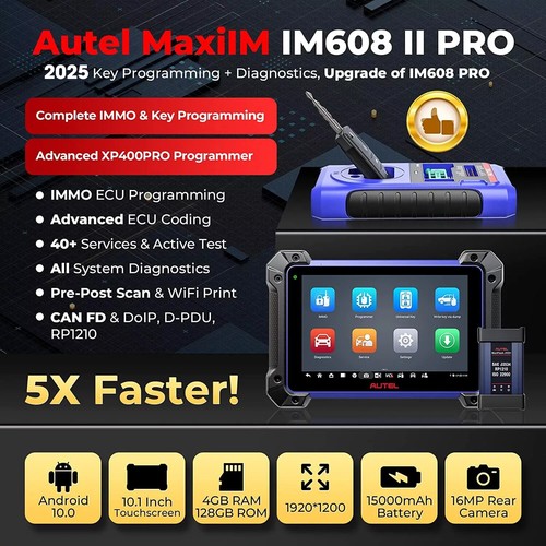 2025 Autel MaxiIM IM608 II & XP400 PRO IMMO Key Programming Diagnostic Scanner - Picture 6 of 22