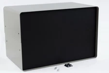HAMMOND 1401N Gray with Black Front Panel Metal Instrument Enclosure