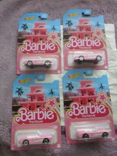 Hot Wheels Barbie's 4 Car lot Barbie Movie