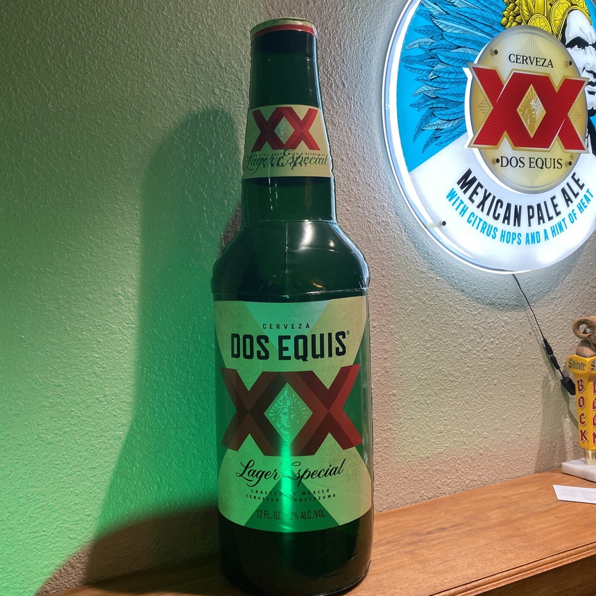 New In Package Dos Equis XX Bottle Lager Especial Inflatable 29 Tall Bar  Decor