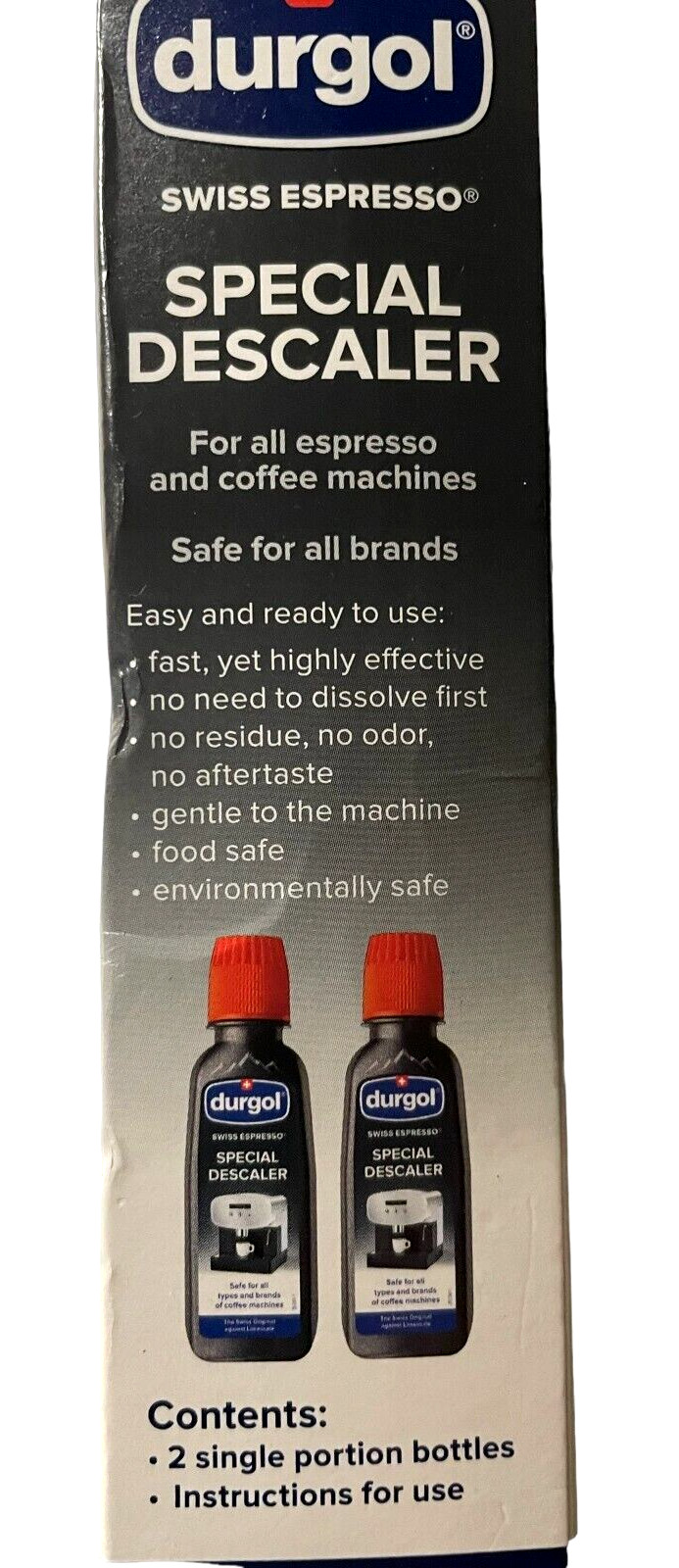 Durgol Swiss Expresso Special Descaler, Cleaning Of Coffee Machines, 2 Bottles