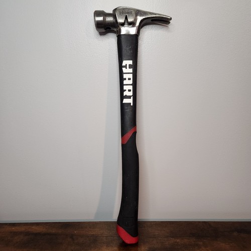 Hart 21 oz. Steel Framing Hammer With Side Nail Pull & Magnet 18"