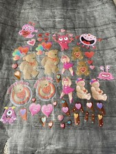 Valentine Heart Window Clings Wall Decor Bears Dance Monsters