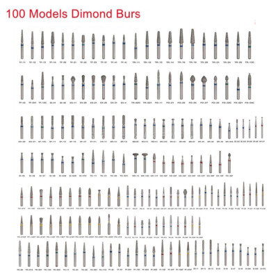 #ad 100 Models SKYSEA Dental Diamond FG Burs for High Speed Handpiece Friction Grip $45.53