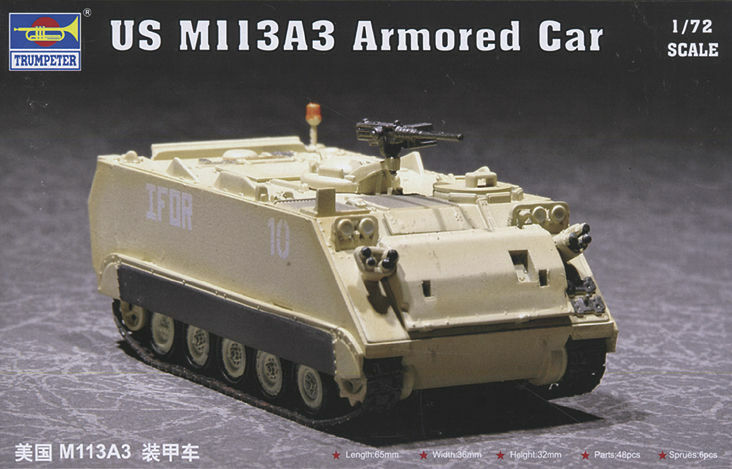 Trumpeter 07240 - 1:72 US M113A3 Armored Car - New