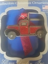 Collectible Christmas Ornament red truck upc 089102314550