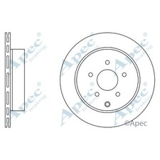 2x Brake Discs Vented For Infiniti QX50 37 AWD Apec Red 43206EG000