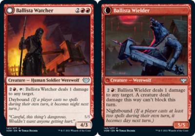 x4 Ballista Watcher // Ballista Wielder U MTG Innistrad: Crimson Vow M/NM, Engli