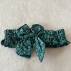 Handmade for Longaberger Basket Small Garter Ivy Green Blue