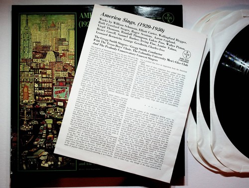 America Sings 1920-1950 Barber Bernstein Copland Foss Vinyl 3-LP Record Box VG+ - Picture 2 of 10
