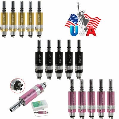 1-5 Yabangbang Dental 4 Hole Slow Low Speed Air Motor Handpiece E-type Colors